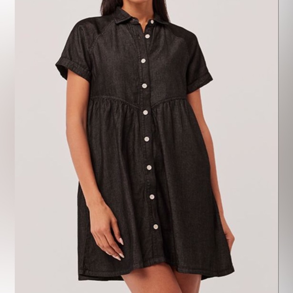 PACT Chambray shirt dress